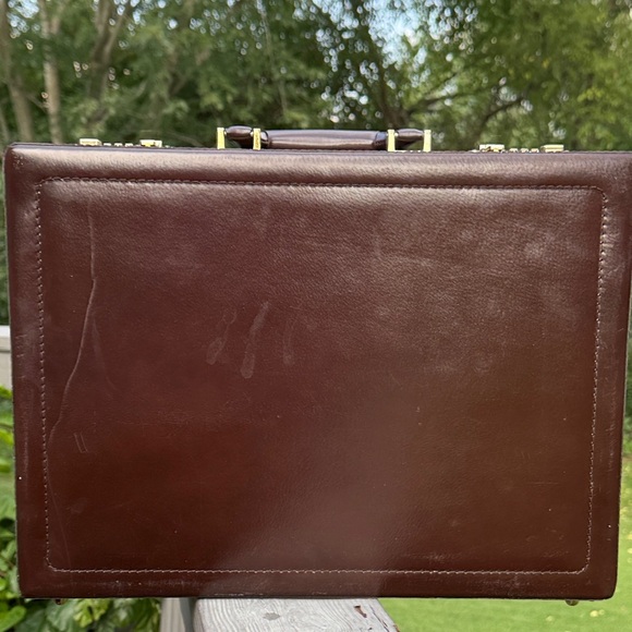 Franzen Other - JOURDAN FRANZEN Leather & Suede Lined Combo Lock Attache Briefcase (EUC)